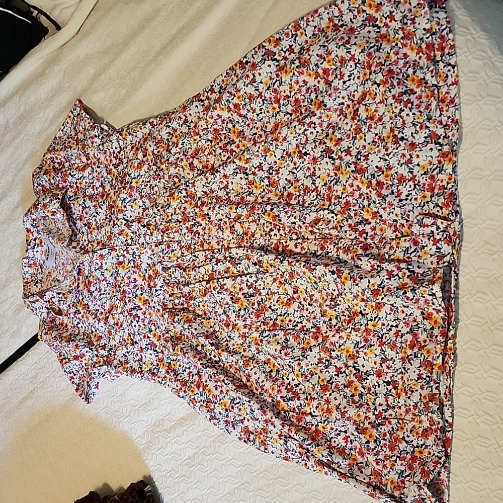Girls Old Navy XL (14/16) button front shirt dress